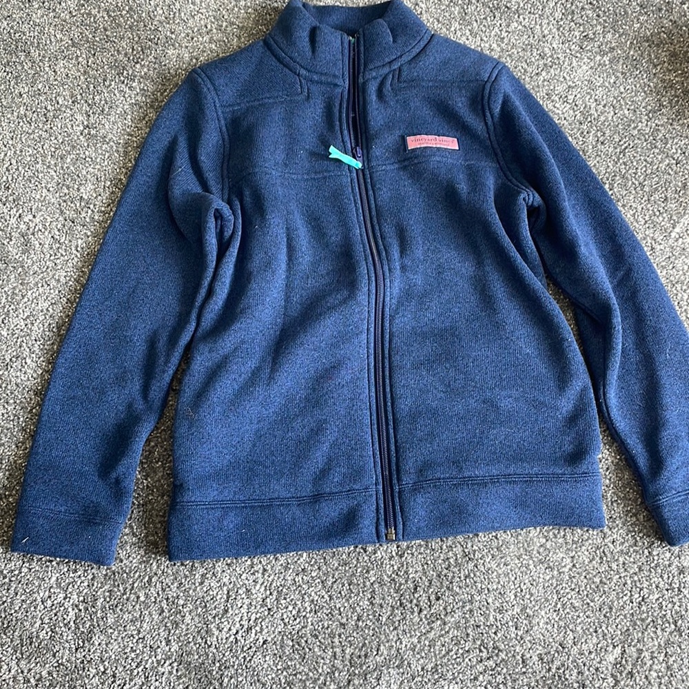 Vineyard Vines zip up sweater, size M (12-14)